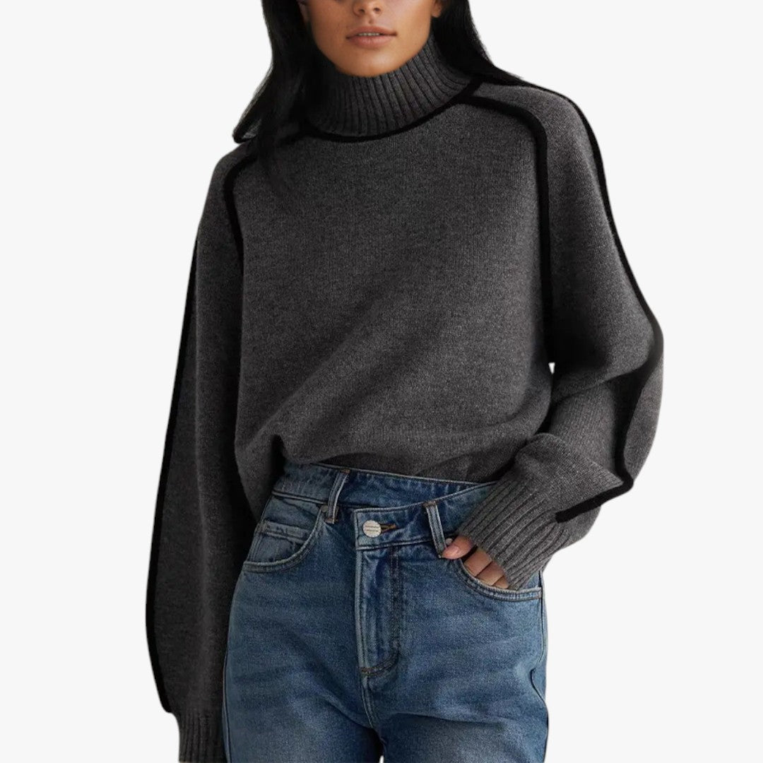 Oversize Winter Rollkragenpullover für Damen
