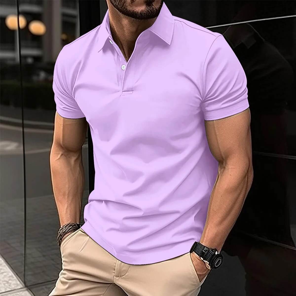 Klassisches Herren Polo Shirt