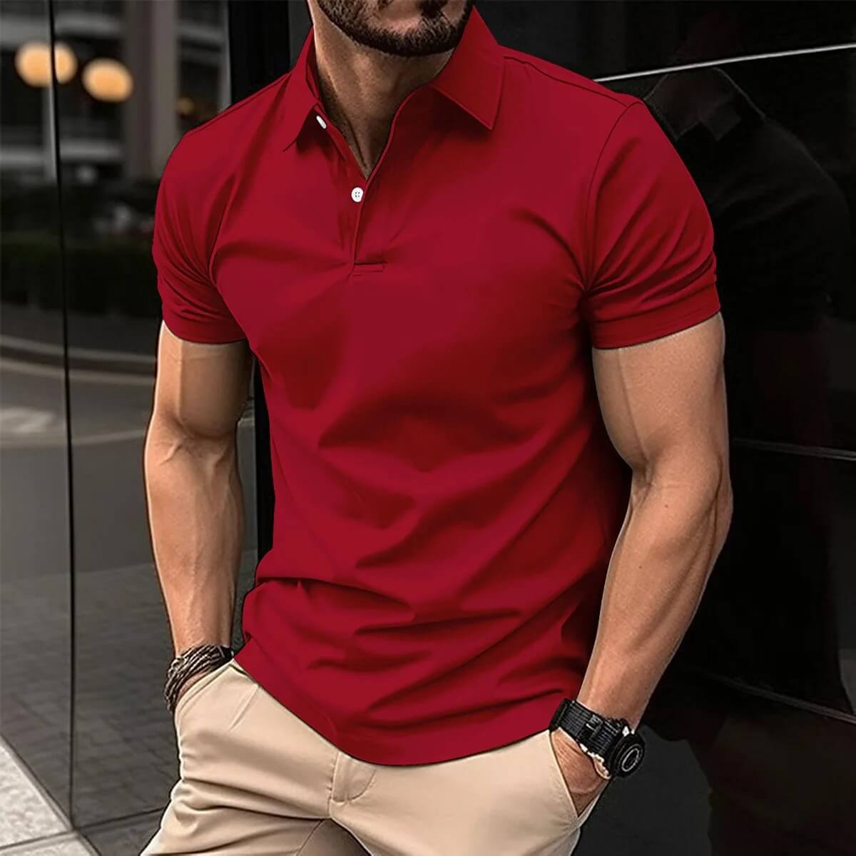 Klassisches Herren Polo Shirt