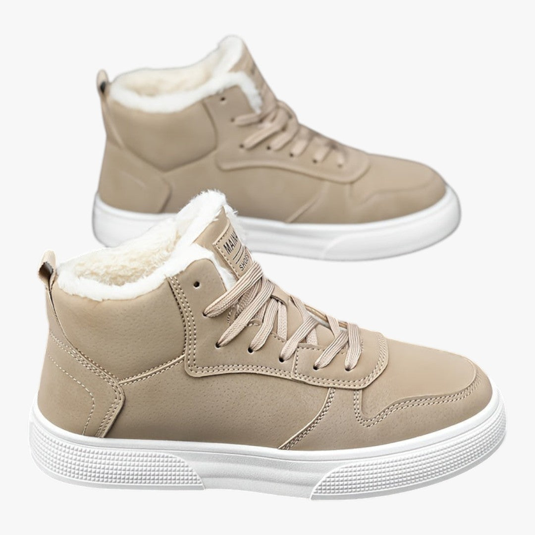 Hohe Herren Winterschuhe | mit Schnürung und Futter