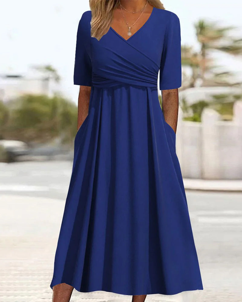 Variant image for Elegantes Crossover Midikleid für Damen – Festliche Kleider-1
