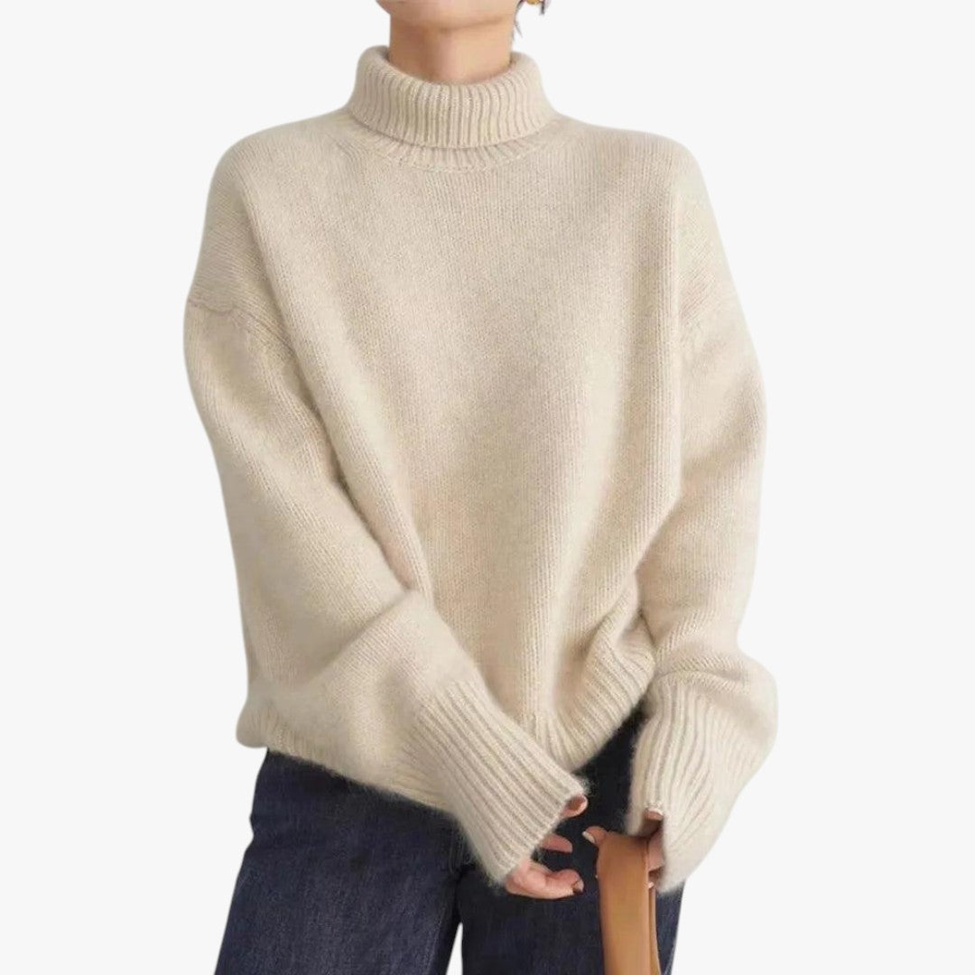 Damen Strick Rollkragenpullover | Oversize