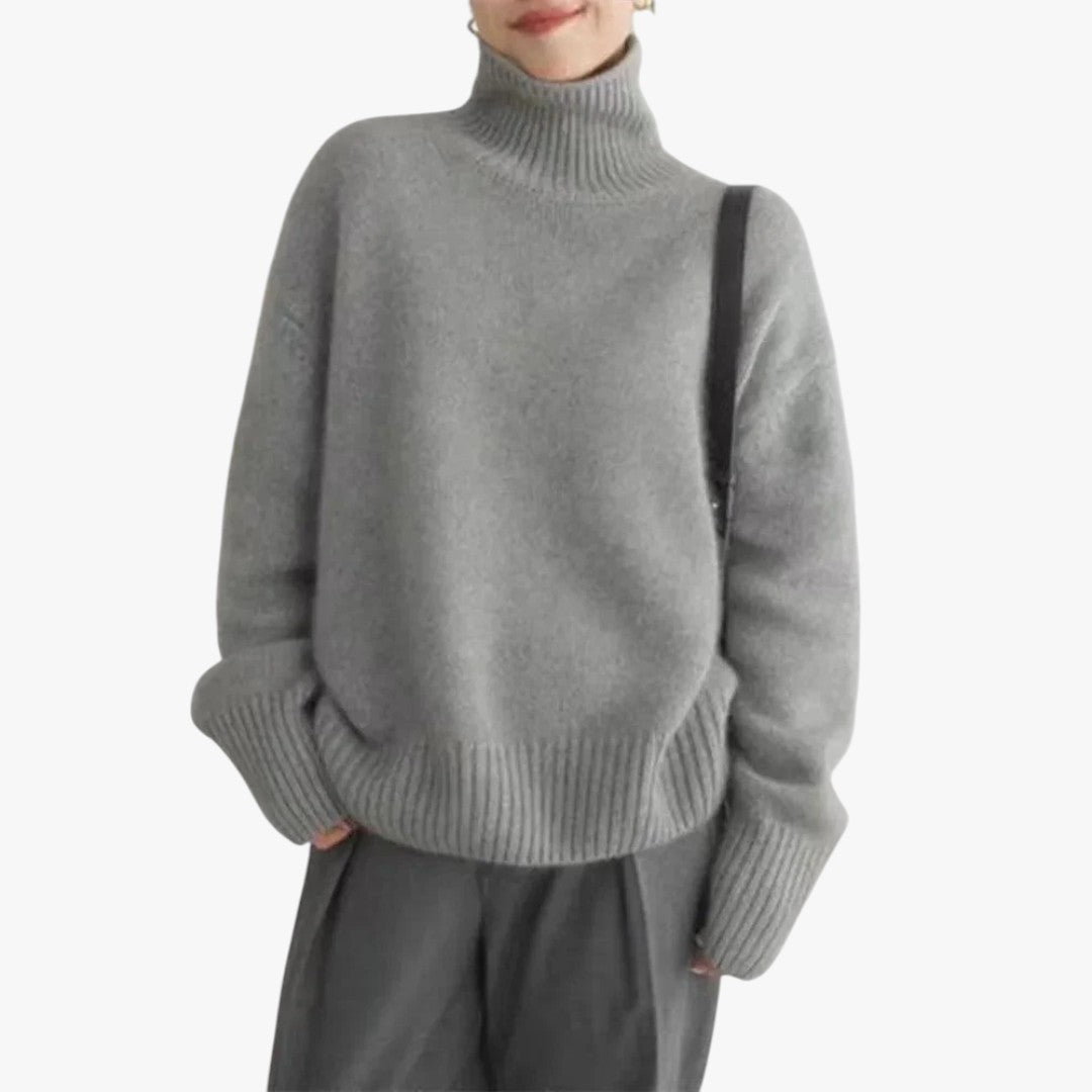 Damen Strick Rollkragenpullover | Oversize