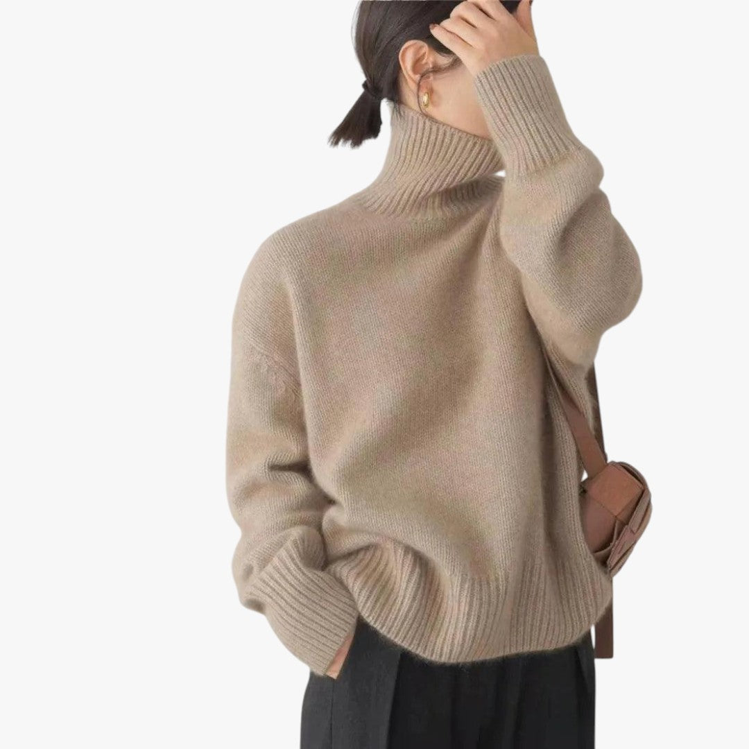 Damen Strick Rollkragenpullover | Oversize