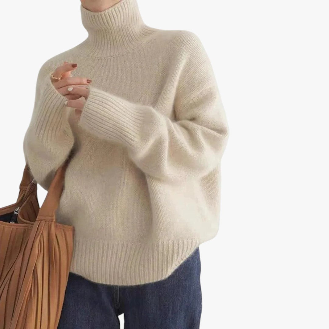 Damen Strick Rollkragenpullover | Oversize