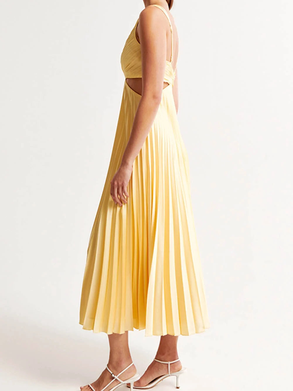 Damen Maxi Plissee Abendkleid | Elegant und Lang