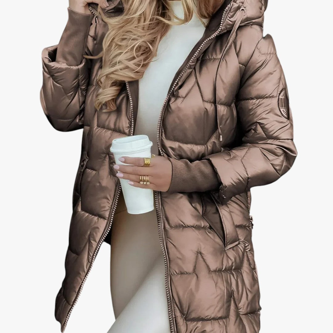 Damen Wintermantel mit Reißverschluss | Daunenjacke