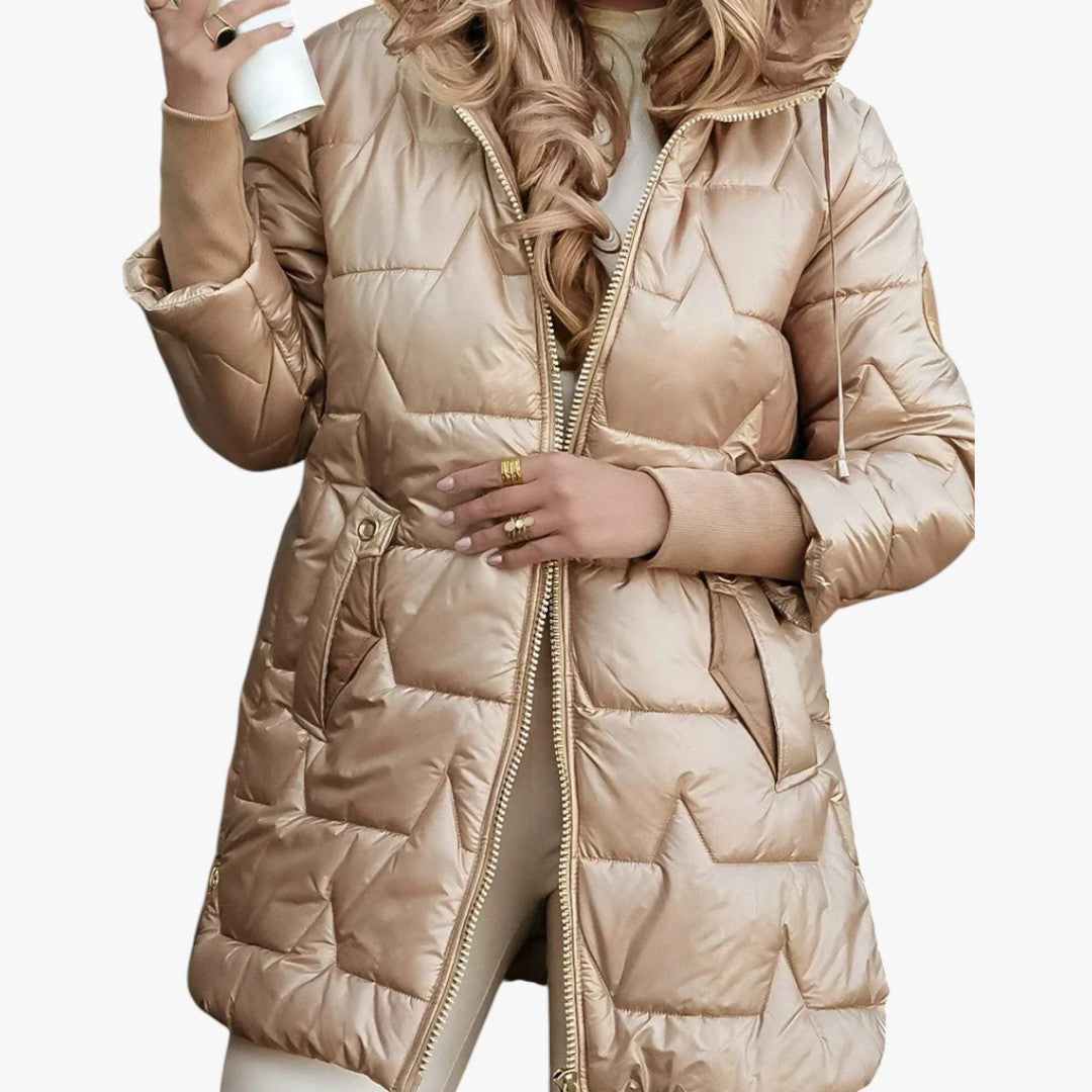 Damen Wintermantel mit Reißverschluss | Daunenjacke