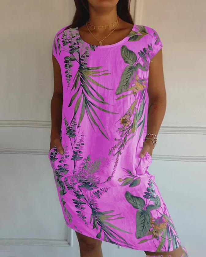 Damen leichtes Sommer Kleid | Midi