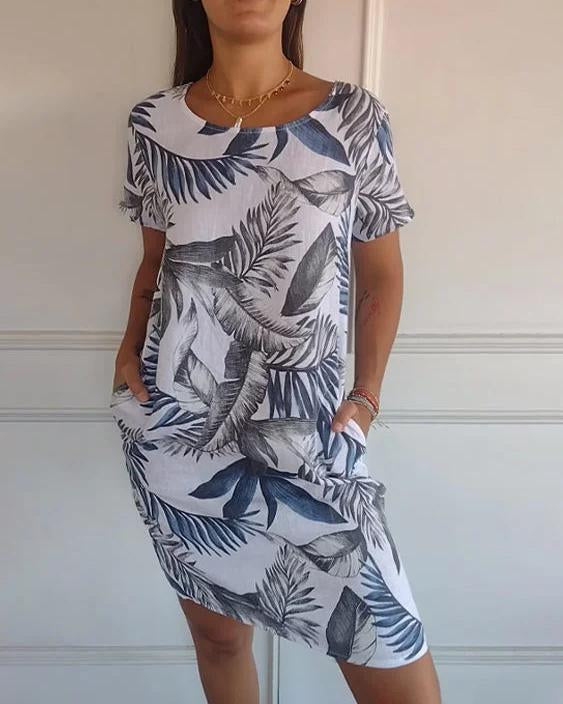 Damen leichtes Sommer Kleid | Midi