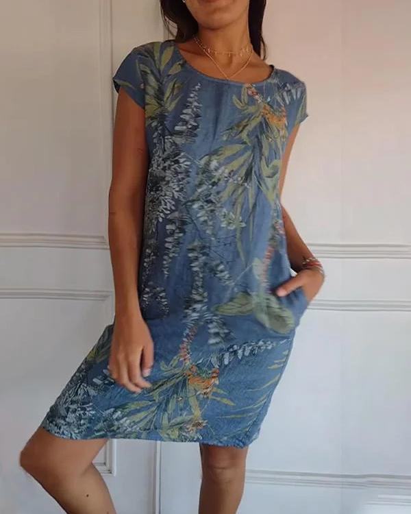 Damen leichtes Sommer Kleid | Midi