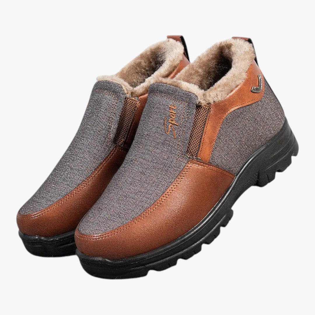 Herren Winterschuhe mit Futter | Stiefel Mittelhoher Schnitt