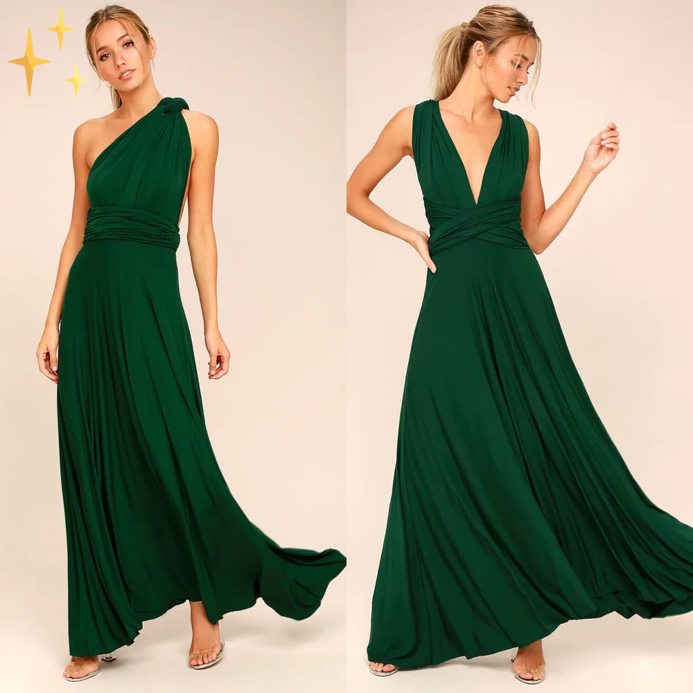 Elegantes Wickelkleid - Perfekt für festliche Anlässe wie Hochzeiten