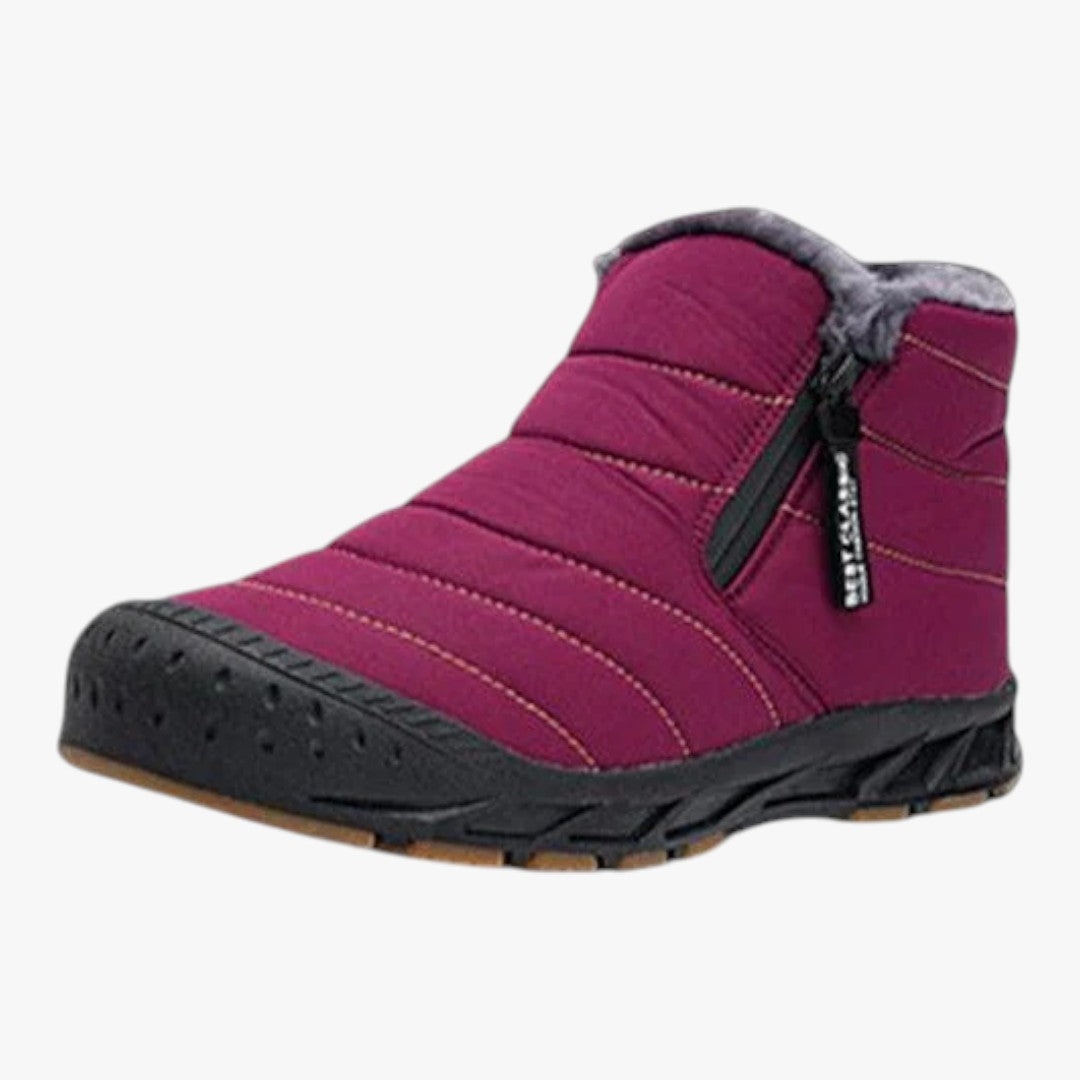 Gefütterte Herren Winterstiefel mit Reißverschluss