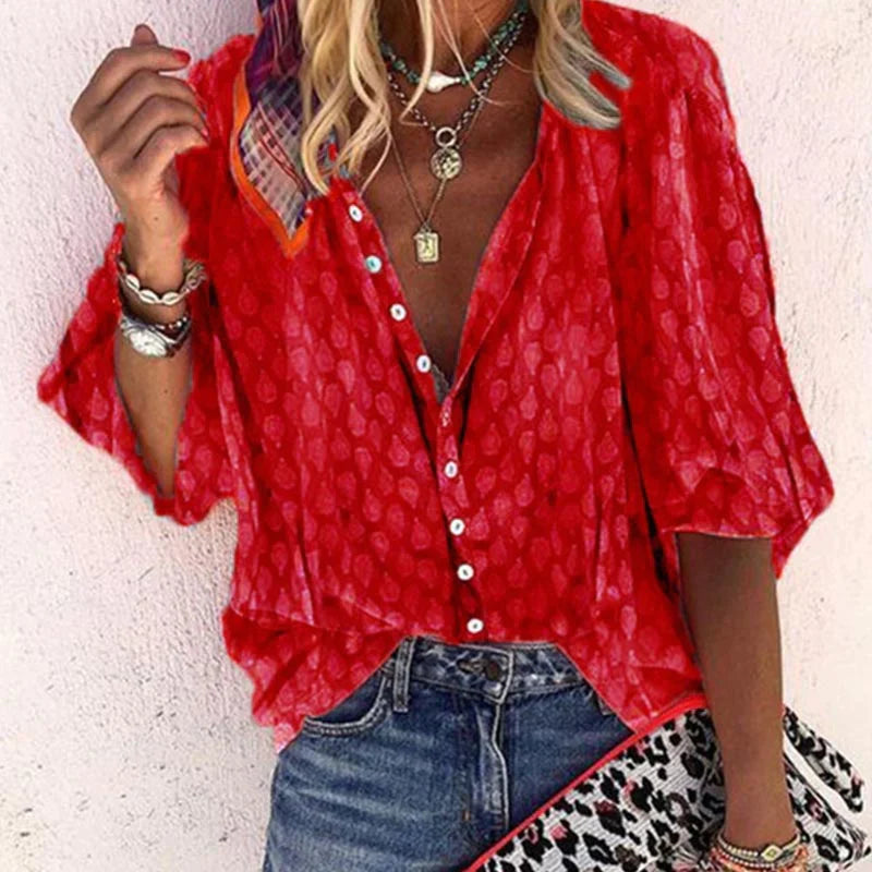 Leichte und trendige Sommerbluse für Damen