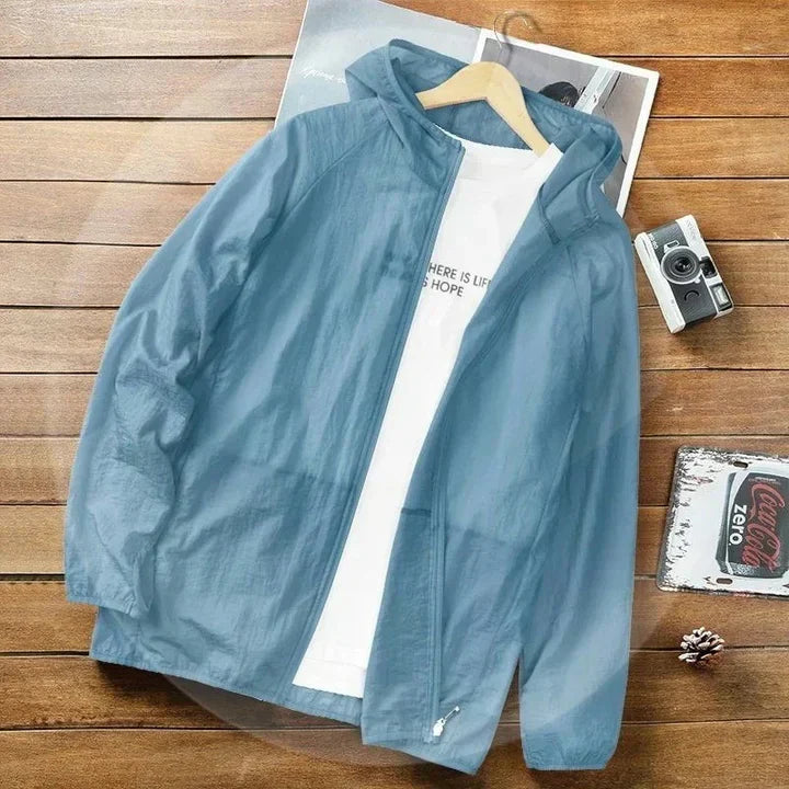 Herren ultraleichte Sommer und Übergangs Jacke | Mit Kapuze