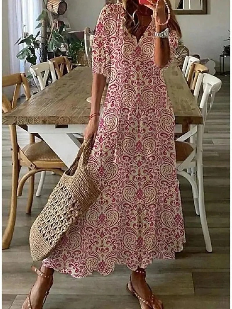 Elegantes Bohème Maxikleid Bettina – Sommer Kleider Lang-5