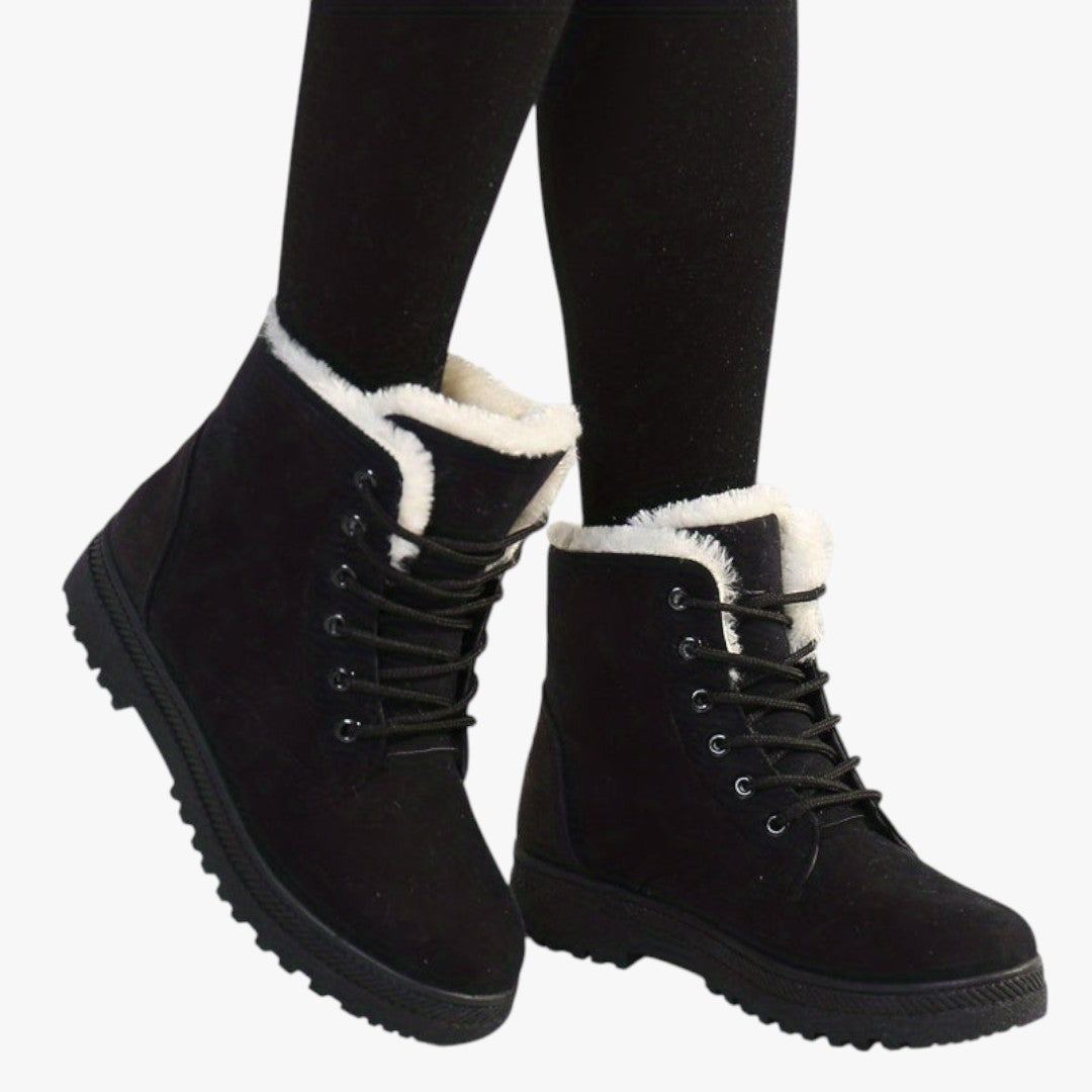 Damen Winterschuhe mit Futter und dicker Sohle