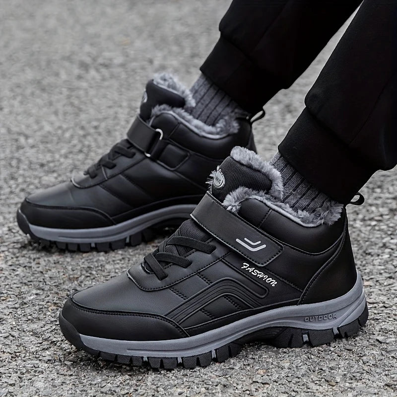 Herren Winterschuhe | Stiefel Mittelhoher Schnitt mit Schnürung