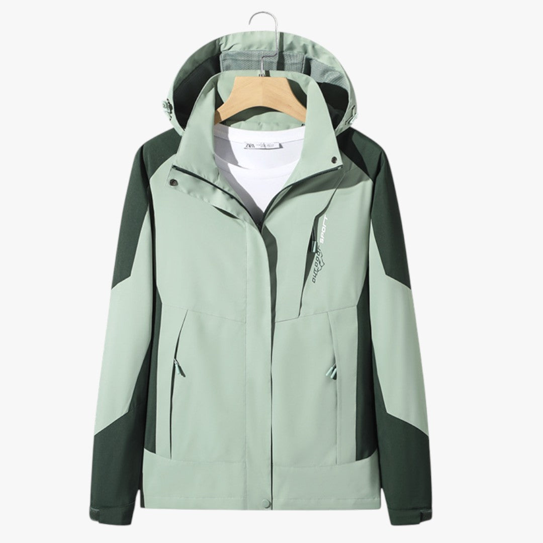 Karierte Winter Skijacke mit Kapuze | Unisex