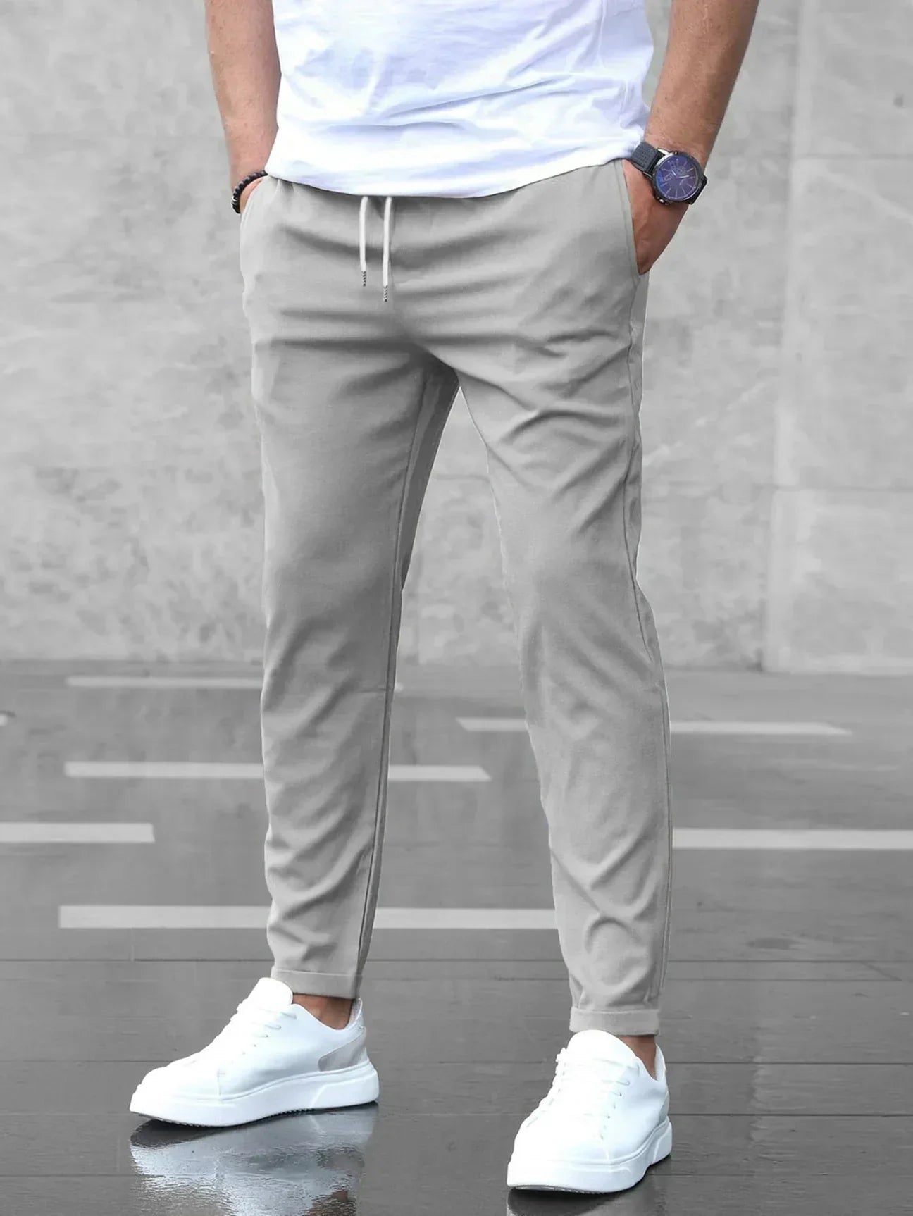 Herren Stretch Hose bequeme und schlanke Passform | Atmungsaktif und formstabil | Ideal für Freizeit und im Büro
