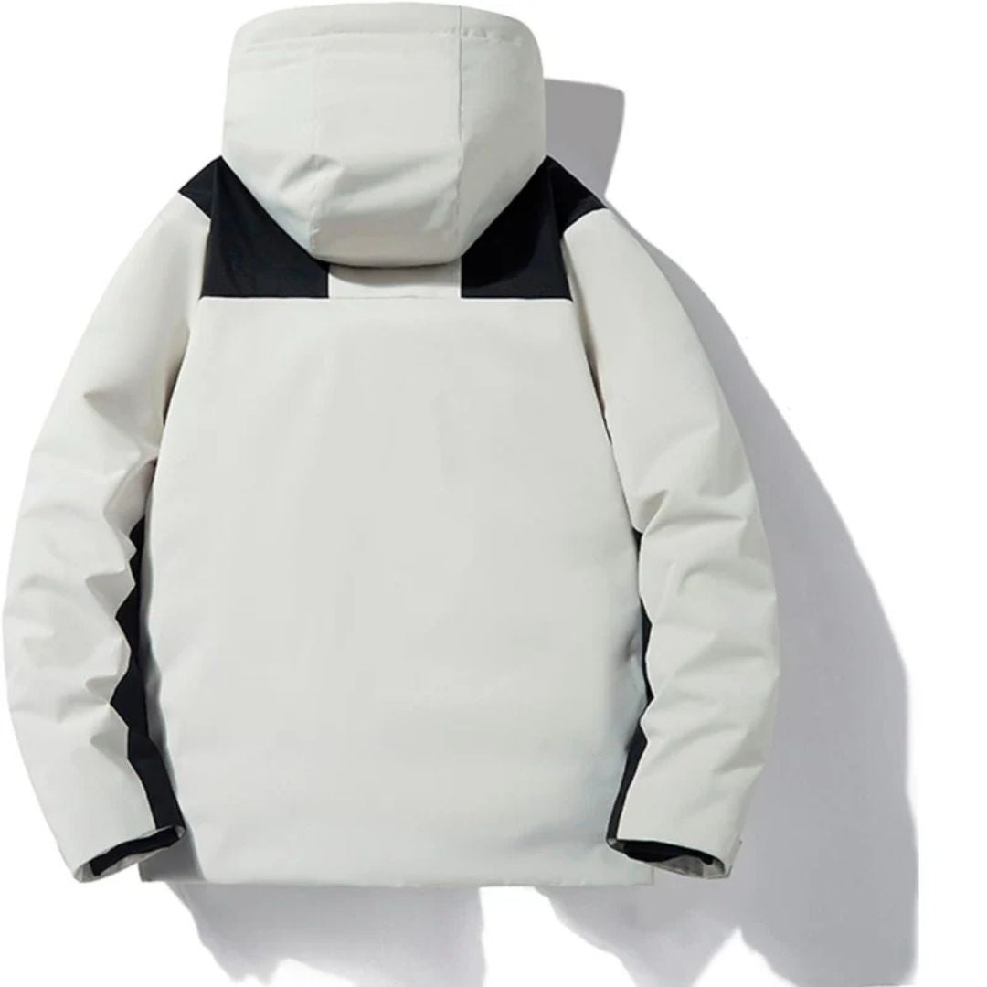 Unisex Skijacke mit Kapuze und Taschen | Reißverschluss