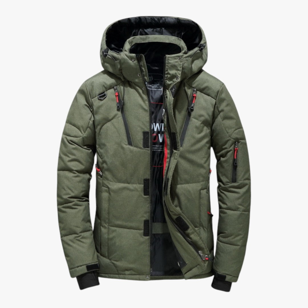 Herren Skijacke mit Taschen und Reißverschluss | Winter
