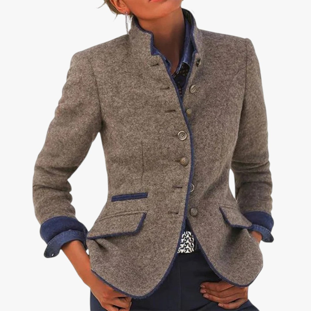 Damen Winterjacke mit Knopfverschluss