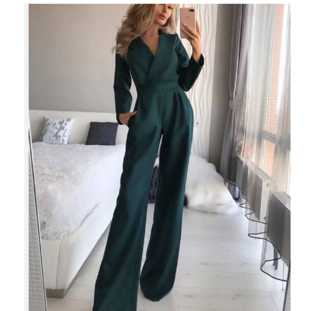 Variant image for Damen Jumpsuit Elegant Hochzeitslook Mit Breiten Trägern-5