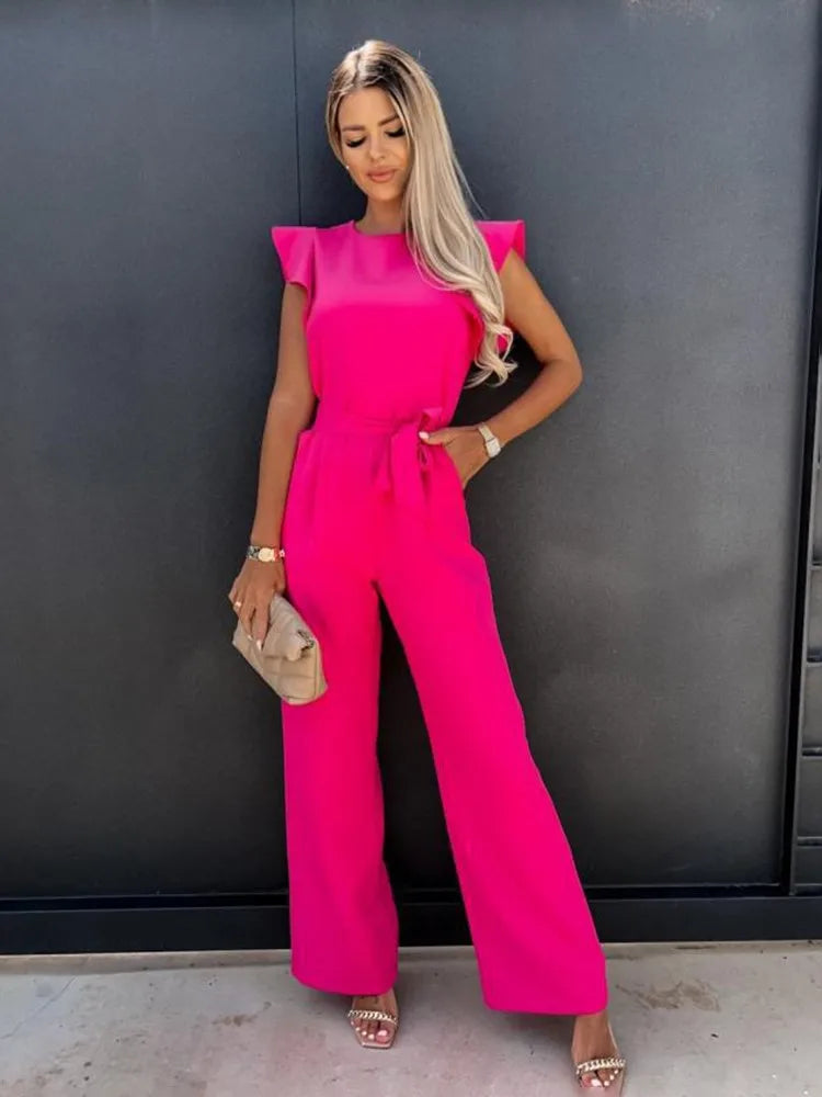 Eleganter Damen Jumpsuit mit Weiten Beinen für Hochzeiten-3