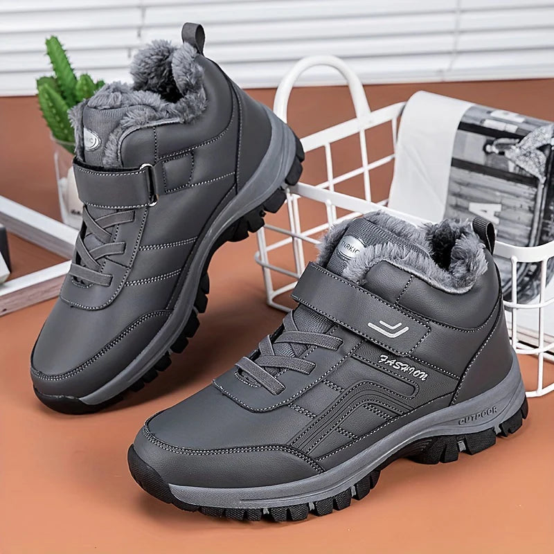 Herren Winterschuhe | Stiefel Mittelhoher Schnitt mit Schnürung