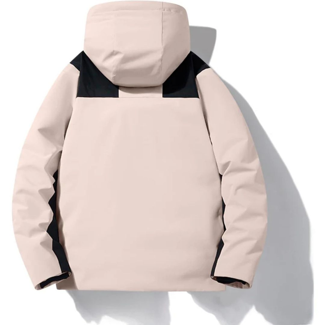 Unisex Skijacke mit Kapuze und Taschen | Reißverschluss