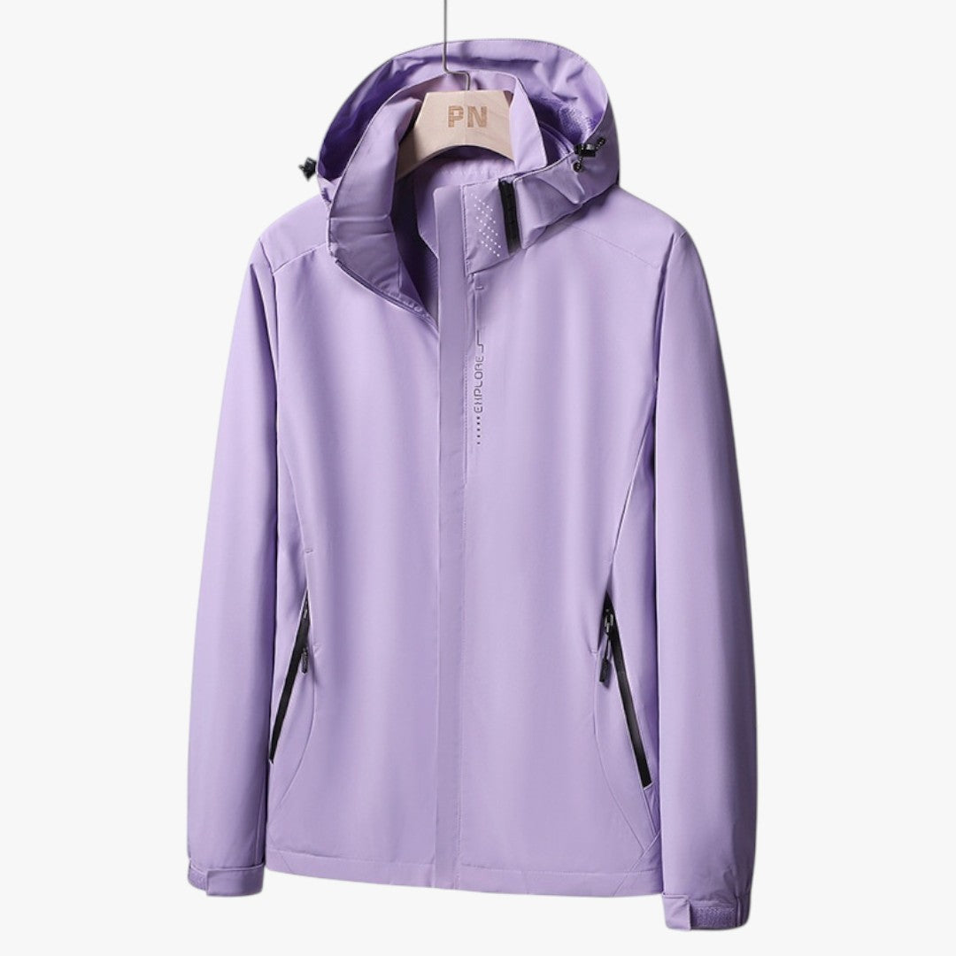 Leichte Damen Winter Skijacke mit Kapuze | Kurz