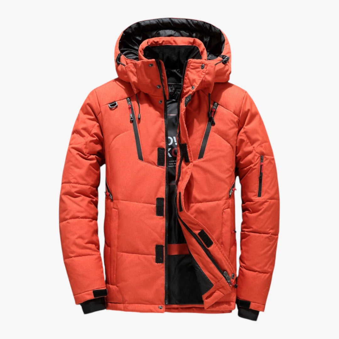 Herren Skijacke mit Taschen und Reißverschluss | Winter