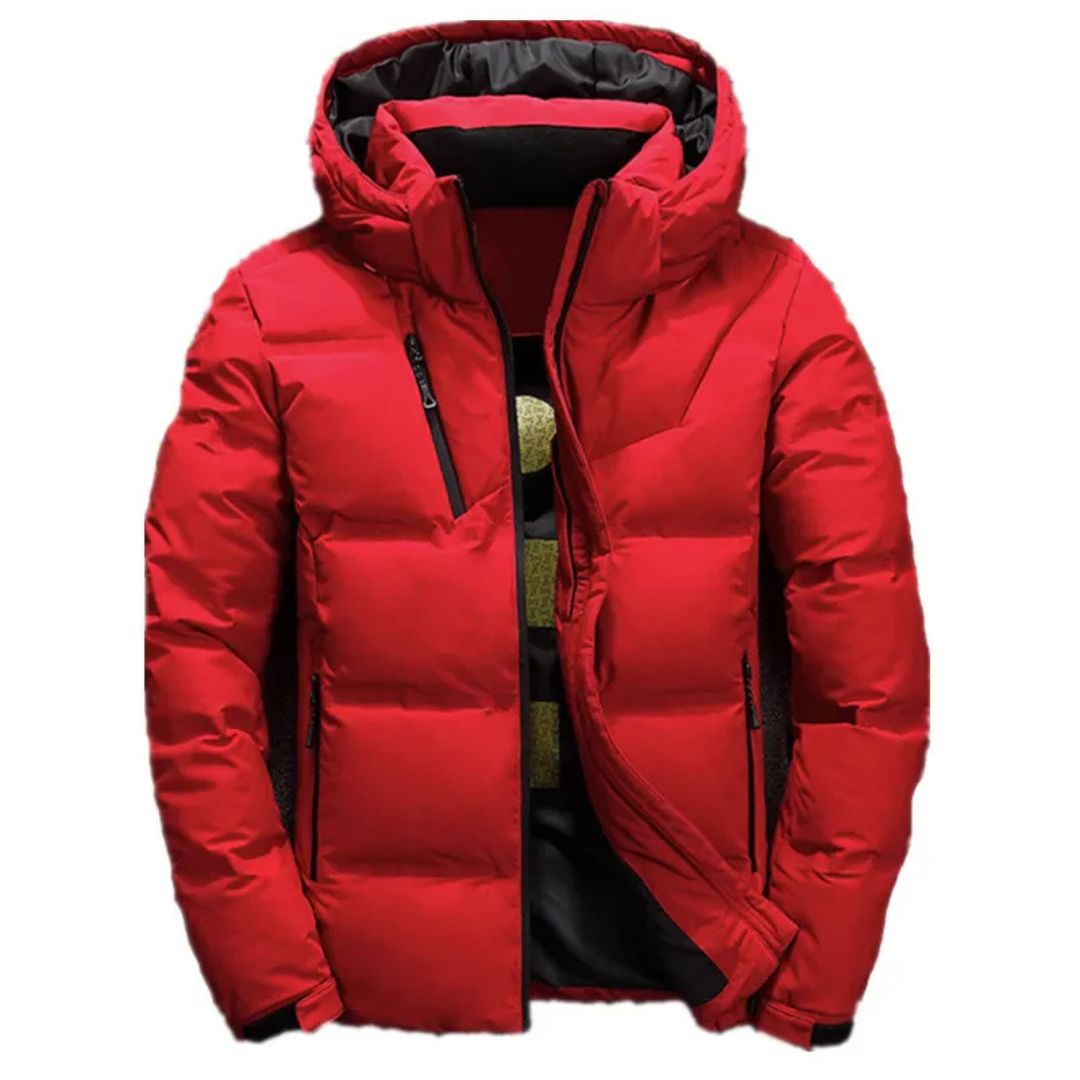 Herren Winter Skijacke mit Kapuze | Puffer
