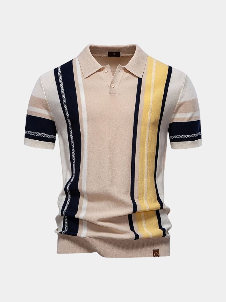 Sundown Stripes Polo – Stilvolles Herrenshirt fur jede Gelegenheid