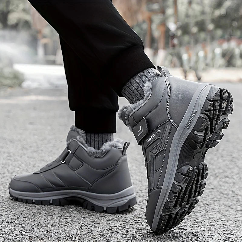 Herren Winterschuhe | Stiefel Mittelhoher Schnitt mit Schnürung