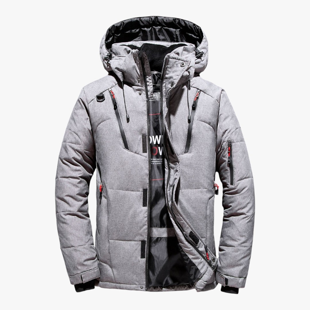 Herren Skijacke mit Taschen und Reißverschluss | Winter