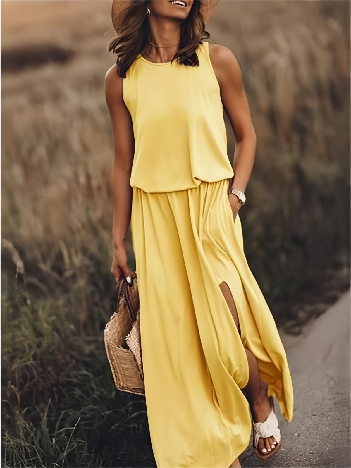 Elegantes Damen Maxikleid - Sommer Kleid Lang für Abend & Freizeit-1