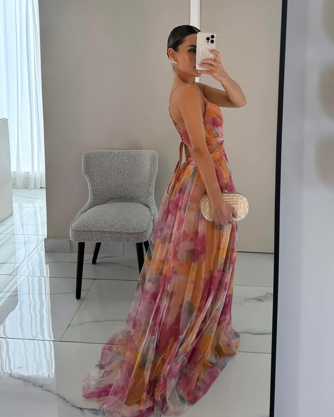 Atemberaubendes Damen Maxi Kleid für Hochzeitsgäste