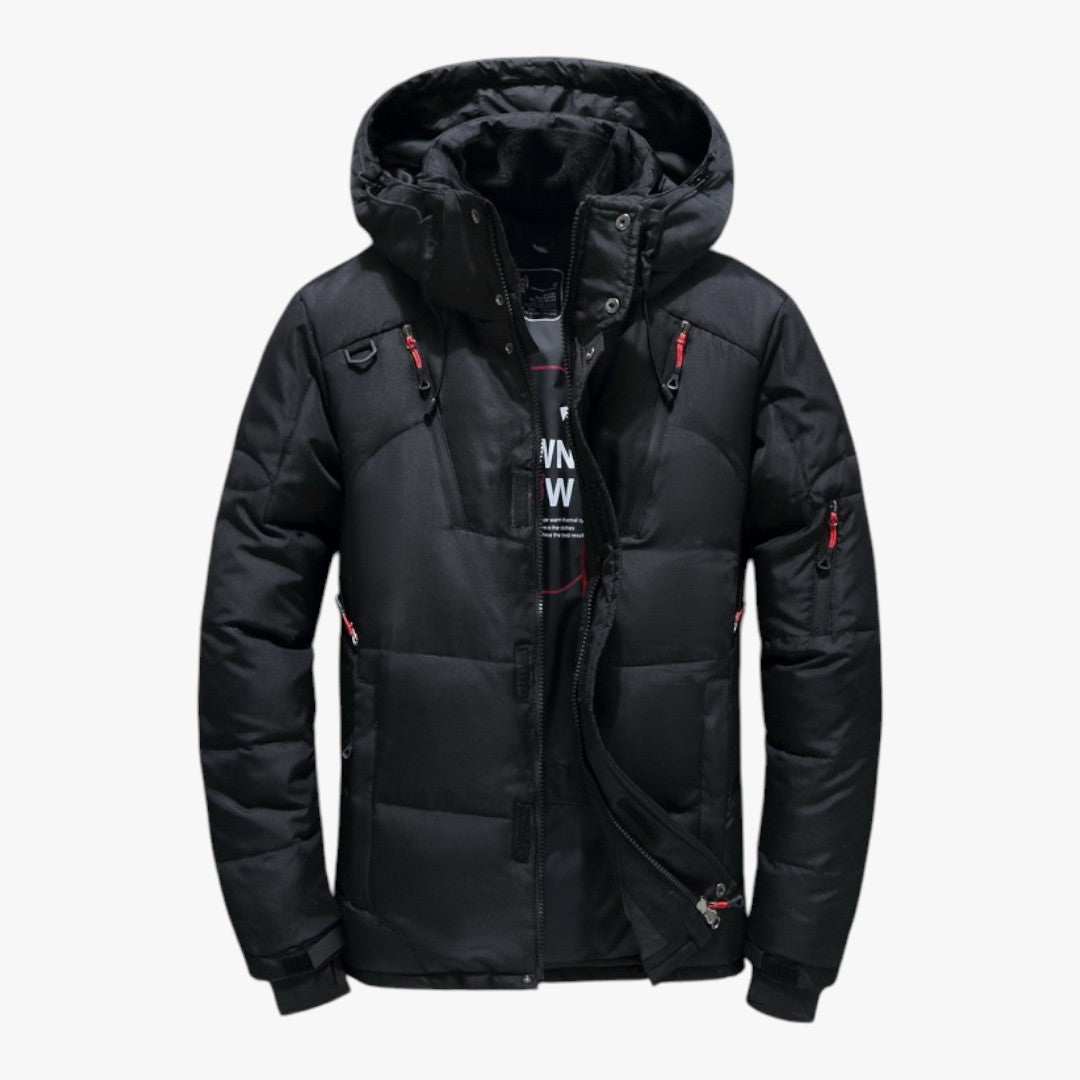 Herren Skijacke mit Taschen und Reißverschluss | Winter