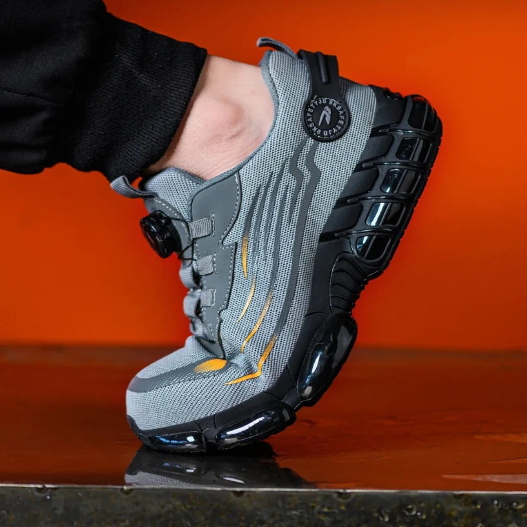 Herren-Sicherheitsschuhe mit elastischen Seitenteilen | Winter