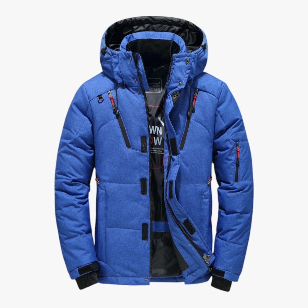 Herren Skijacke mit Taschen und Reißverschluss | Winter