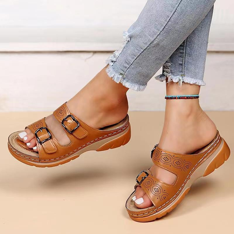 Bequeme Damen Sandalen mit Orthopädischem Fußbett