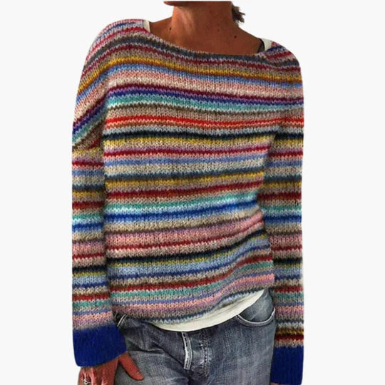 Damen Norwegerpullover mit Rundkragen