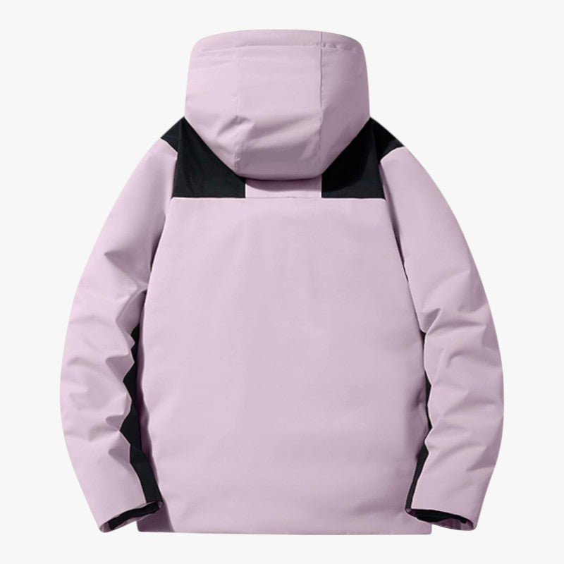 Unisex Skijacke mit Kapuze und Taschen | Reißverschluss