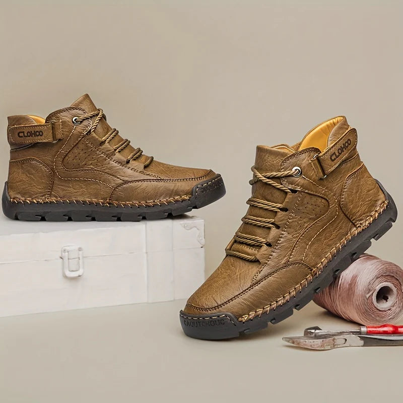 Herren Winterschuhe | Gefütterte Schnürstiefel Knöchelhoch