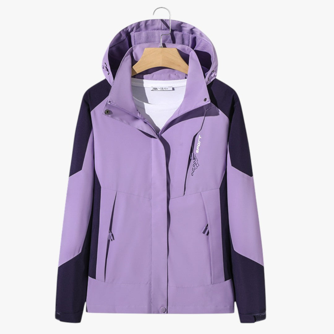 Karierte Winter Skijacke mit Kapuze | Unisex