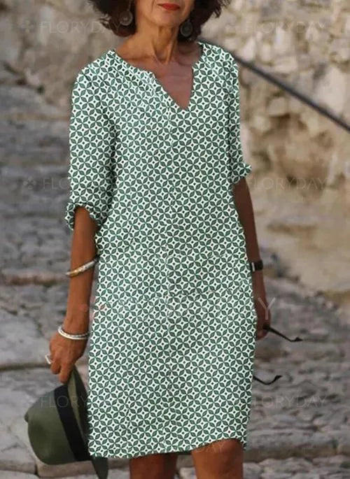 Elegantes Damenkleid Gerda – Lockere Passform für den Sommer-1
