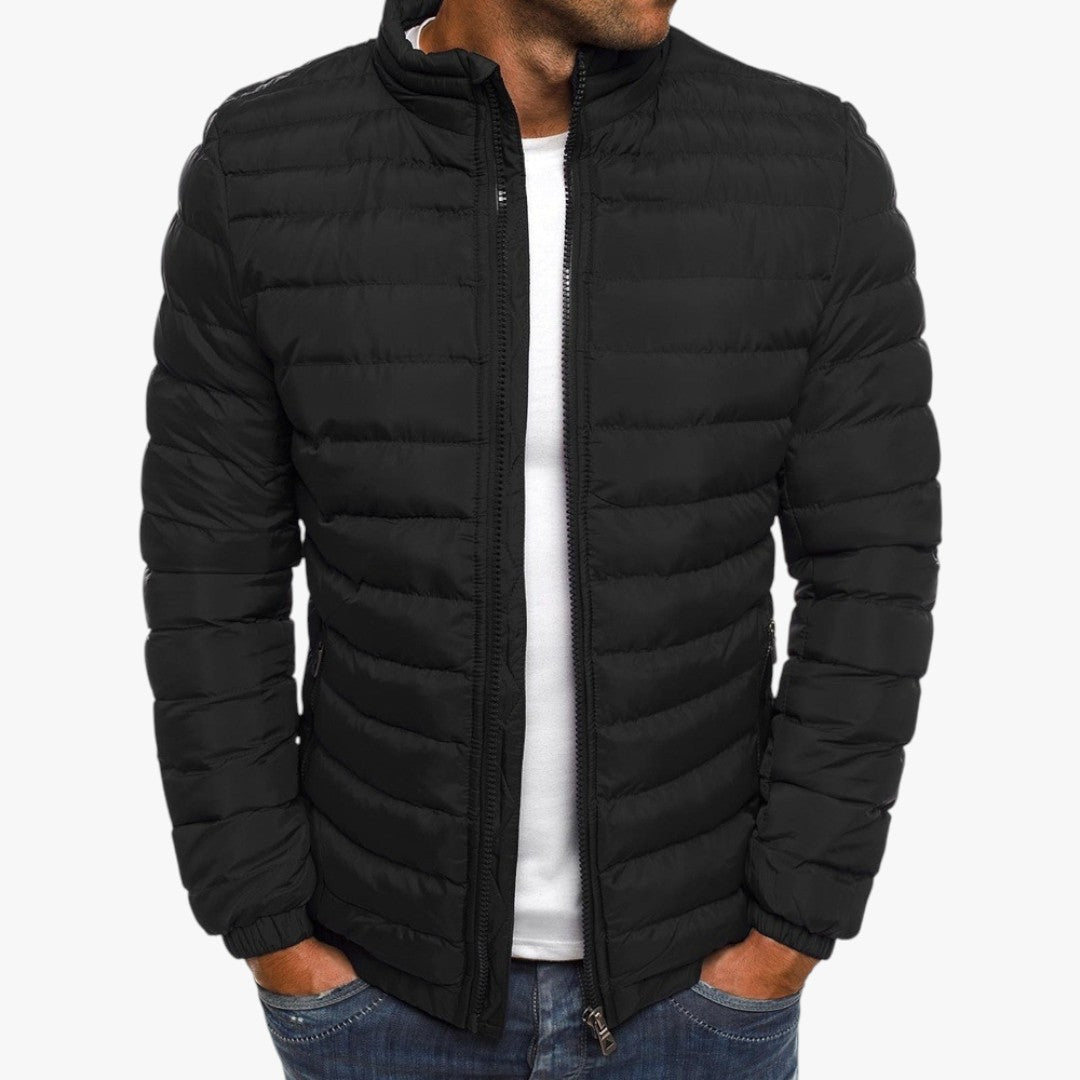 Herren Stepp Daunenjacke mit Reißverschluss | Winter